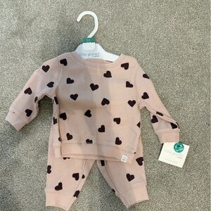 Carter's Pink and Black Heart Kids Matching Set